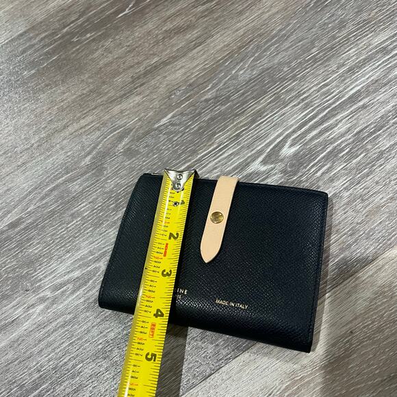 Celine Bi-fold Black Leather Wallet Card Holder - Picture 3 of 6